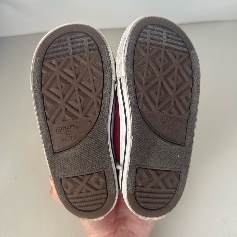 Converse Kids Red Sneakers - Picture 8 of 8